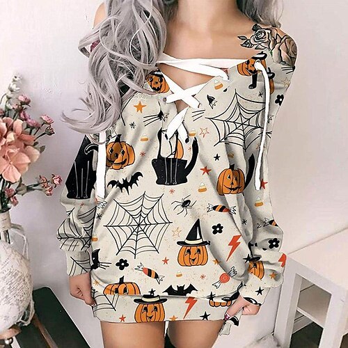 Women's Sweatshirt Pullover Pumpkin Lace up Casual Daily 3D Print Streetwear Casual Clothing Apparel Hoodies Sweatshirts Black And White Wine Red
Women's Sweatshirt Pullover Pumpkin Lace up Casual Daily 3D Print Streetwear Casual Clothing Apparel Hoodies Sweatshirts Black And White Wine Red