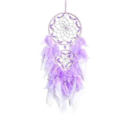 purple dream catcher ornament feather craft wall decoration pendant indian style jewelry wholesale
purple dream catcher ornament feather craft wall decoration pendant indian style jewelry wholesale