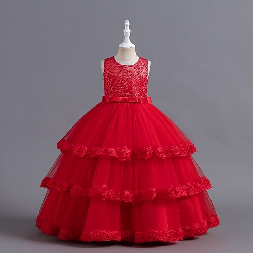 Kids Little Girls' Dress Solid Colored Tulle Dress Party Daily Bow Purple Pink Red Maxi Sleeveless Cute Princess Dresses Spring Summer Slim 4-13 Years
Kids Little Girls' Dress Solid Colored Tulle Dress Party Daily Bow Purple Pink Red Maxi Sleeveless Cute Princess Dresses Spring Summer Slim 4-13 Years