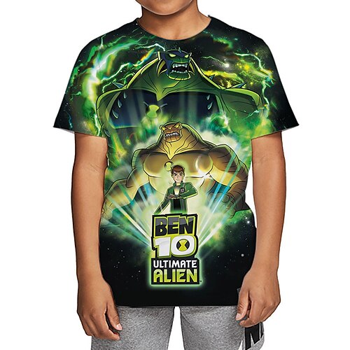 Kids Boys T shirt Tee Short Sleeve 3D Print Graphic Crewneck Green Children Tops Fall Winter Cool Outdoor Daily Regular Fit 4-12 Years
Kids Boys T shirt Tee Short Sleeve 3D Print Graphic Crewneck Green Children Tops Fall Winter Cool Outdoor Daily Regular Fit 4-12 Years