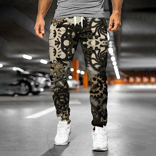 Men's Sweatpants Joggers Trousers Drawstring Elastic Waist 3D Print Graphic Prints Comfort Breathable Sports Outdoor Casual Daily Streetwear Designer Black Micro-elastic / Elasticity
Men's Sweatpants Joggers Trousers Drawstring Elastic Waist 3D Print Graphic Prints Comfort Breathable Sports Outdoor Casual Daily Streetwear Designer Black Micro-elastic / Elasticity