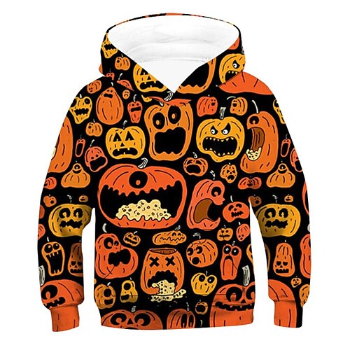 Kids Boys Hoodie Long Sleeve 3D Print Graphic Pumpkin Halloween pattern Pocket Orange Children Tops Spring Summer Fashion Cool Outdoor Daily Regular Fit 3-12 Years
Kids Boys Hoodie Long Sleeve 3D Print Graphic Pumpkin Halloween pattern Pocket Orange Children Tops Spring Summer Fashion Cool Outdoor Daily Regular Fit 3-12 Years