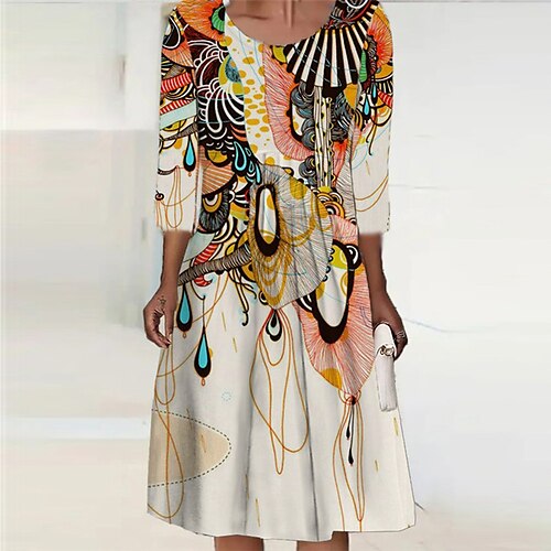 Women's Casual Dress Shift Dress Midi Dress Blue Royal Blue Beige Long Sleeve Animal Print Winter Fall Autumn Crew Neck Winter Dress Fall Dress 2022 S M L XL 2XL 3XL 4XL 5XL 6XL
Women's Casual Dress Shift Dress Midi Dress Blue Royal Blue Beige Long Sleeve Animal Print Winter Fall Autumn Crew Neck Winter Dress Fall Dress 2022 S M L XL 2XL 3XL 4XL 5XL 6XL