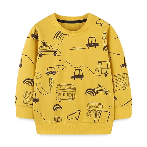 Kids Boys Sweatshirt Cartoon Outdoor Long Sleeve Fashion Cotton 2-8 Years Winter Yellow
Kids Boys Sweatshirt Cartoon Outdoor Long Sleeve Fashion Cotton 2-8 Years Winter Yellow