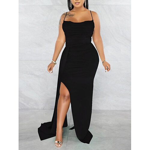 Women's Party Dress Bodycon Long Dress Maxi Dress Green Black Blue Sleeveless Pure Color Ruched Winter Fall Autumn Spaghetti Strap Party Slim 2022 S M L XL XXL
Women's Party Dress Bodycon Long Dress Maxi Dress Green Black Blue Sleeveless Pure Color Ruched Winter Fall Autumn Spaghetti Strap Party Slim 2022 S M L XL XXL