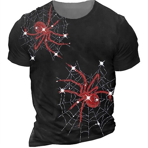 Men's Unisex T shirt Tee Spider Graphic Prints Spider web Crew Neck Black 3D Print Outdoor Street Short Sleeve Print Clothing Apparel Sports Designer Casual Big and Tall / Summer / Summer
Men's Unisex T shirt Tee Spider Graphic Prints Spider web Crew Neck Black 3D Print Outdoor Street Short Sleeve Print Clothing Apparel Sports Designer Casual Big and Tall / Summer / Summer