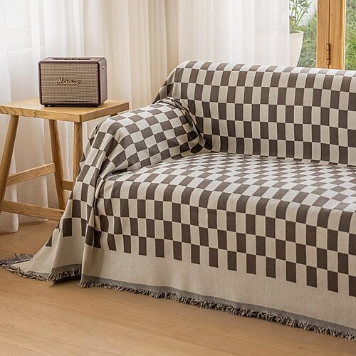 Sofa Cover Sofa Blanket Checked Couch Cover Couch Protector Sofa Throw Cover Washable for Armchair/Loveseat/3 Seater/4 Seater/L Shape Sofa
Sofa Cover Sofa Blanket Checked Couch Cover Couch Protector Sofa Throw Cover Washable for Armchair/Loveseat/3 Seater/4 Seater/L Shape Sofa