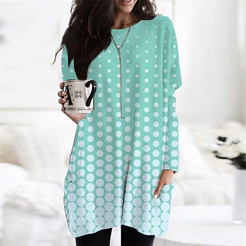 Women's Casual Dress Short Mini Dress Short Mini Dress Green Long Sleeve Geometric Pocket Fall Winter Round Neck Casual 2022 XS S M L XL XXL 3XL 4XL 5XL 6XL
Women's Casual Dress Short Mini Dress Short Mini Dress Green Long Sleeve Geometric Pocket Fall Winter Round Neck Casual 2022 XS S M L XL XXL 3XL 4XL 5XL 6XL