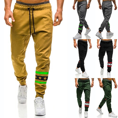 Men's Joggers Trousers Casual Pants Drawstring Elastic Waist Print Graphic Prints Comfort Breathable Casual Daily Streetwear Sports Fashion ArmyGreen Black Micro-elastic / Elasticity
Men's Joggers Trousers Casual Pants Drawstring Elastic Waist Print Graphic Prints Comfort Breathable Casual Daily Streetwear Sports Fashion ArmyGreen Black Micro-elastic / Elasticity