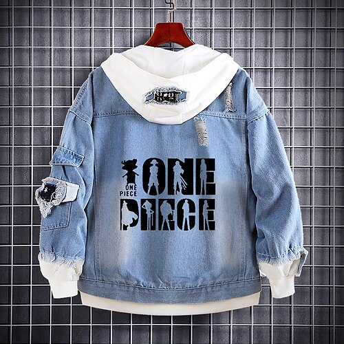 One Piece Film: Red Monkey D. Luffy Sabo Portgas·D· Ace Anime Cartoon Manga Anime Denim Jacket Harajuku Kawaii Coat For Men's Women's Unisex Adults' Hot Stamping Denim
One Piece Film: Red Monkey D. Luffy Sabo Portgas·D· Ace Anime Cartoon Manga Anime Denim Jacket Harajuku Kawaii Coat For Men's Women's Unisex Adults' Hot Stamping Denim