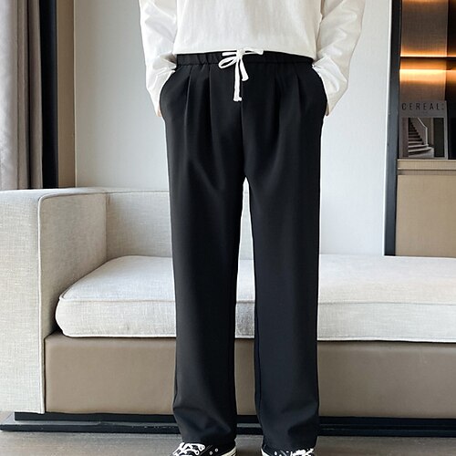 Men's Trousers Casual Pants Pocket Drawstring Elastic Waist Solid Colored Comfort Soft Daily Holiday Streetwear Streetwear Loose Dark Khaki Black Micro-elastic / Wide Leg / Spring / Elasticity
Men's Trousers Casual Pants Pocket Drawstring Elastic Waist Solid Colored Comfort Soft Daily Holiday Streetwear Streetwear Loose Dark Khaki Black Micro-elastic / Wide Leg / Spring / Elasticity