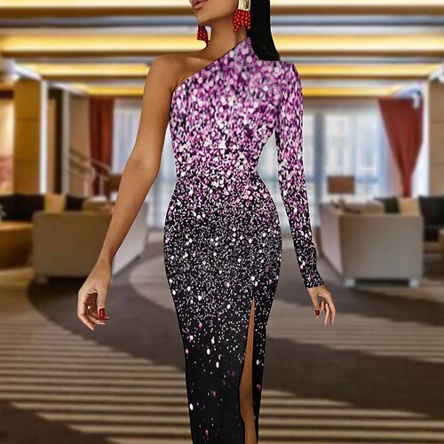 Women's Party Dress Long Dress Maxi Dress Black gray Purple Gold Sleeveless Color Block Cold Shoulder Winter Fall Cold Shoulder Party Winter Dress Fall Dress Slim 2022 XS S M L
Women's Party Dress Long Dress Maxi Dress Black gray Purple Gold Sleeveless Color Block Cold Shoulder Winter Fall Cold Shoulder Party Winter Dress Fall Dress Slim 2022 XS S M L