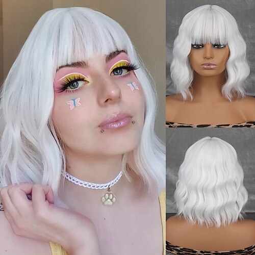 kort werd bølget råhvid grå syntetisk paryk varmebestandig, naturlig halv del cosplay fest lolita paryk julefest parykker
kort werd bølget råhvid grå syntetisk paryk varmebestandig, naturlig halv del cosplay fest lolita paryk julefest parykker