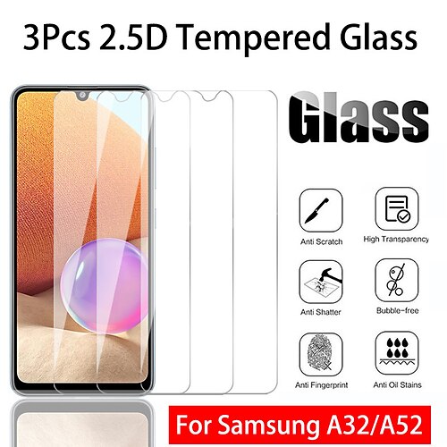 3pcs Tempered Glass For Samsung Galaxy A32 A52 S21 FE 5G Phone Screen Protection For Samsung A53 A33 A73 A52S S20 FE Glass Film
3pcs Tempered Glass For Samsung Galaxy A32 A52 S21 FE 5G Phone Screen Protection For Samsung A53 A33 A73 A52S S20 FE Glass Film