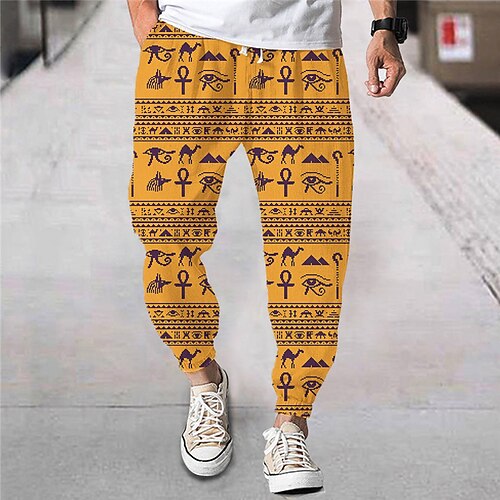Men's Joggers Trousers Beach Pants Drawstring Elastic Waist 3D Print Animal Graphic Prints Comfort Breathable Sports Outdoor Casual Daily Streetwear Designer Yellow Micro-elastic / Elasticity
Men's Joggers Trousers Beach Pants Drawstring Elastic Waist 3D Print Animal Graphic Prints Comfort Breathable Sports Outdoor Casual Daily Streetwear Designer Yellow Micro-elastic / Elasticity