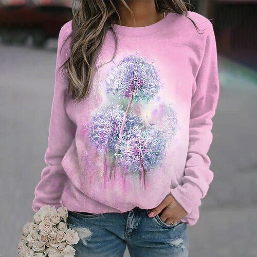 Women's Sweatshirt Pullover Floral Print Daily Sports 3D Print Active Streetwear Clothing Apparel Hoodies Sweatshirts Blue Pink
Women's Sweatshirt Pullover Floral Print Daily Sports 3D Print Active Streetwear Clothing Apparel Hoodies Sweatshirts Blue Pink