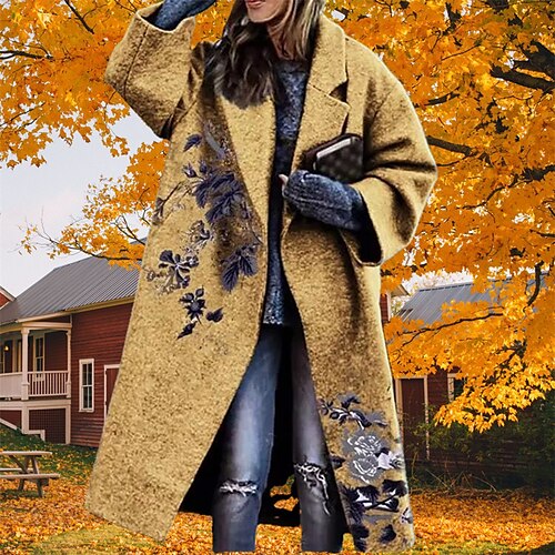 Mujer Talla extra Abrigo de invierno Abrigo Estampado Floral Festivos Cita Manga Larga Cuello Camisero Largo Invierno Otoño Amarillo L XL XXL 3XL
Mujer Talla extra Abrigo de invierno Abrigo Estampado Floral Festivos Cita Manga Larga Cuello Camisero Largo Invierno Otoño Amarillo L XL XXL 3XL