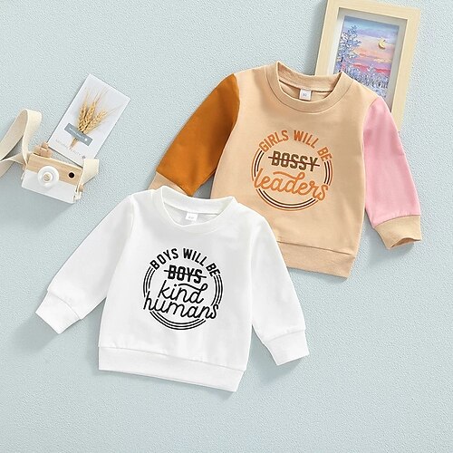 Kids Boys Sweatshirt Letter Daily Long Sleeve Active Cotton 1-5 Years Winter Khaki White
Kids Boys Sweatshirt Letter Daily Long Sleeve Active Cotton 1-5 Years Winter Khaki White