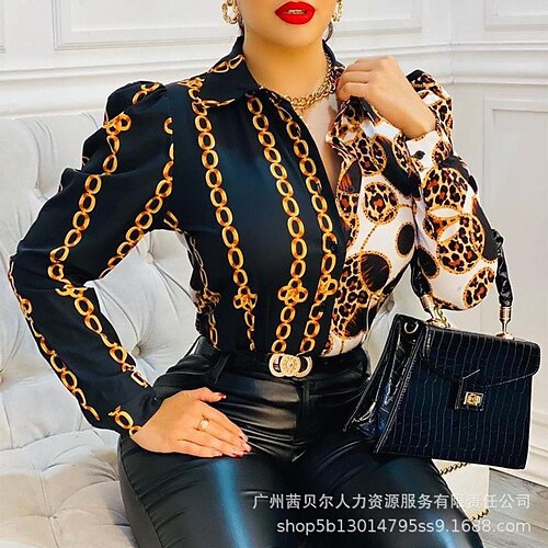 Women's Fashion 2022 European And American Women's Summer Print Stitching Casual Shirt
Women's Fashion 2022 European And American Women's Summer Print Stitching Casual Shirt