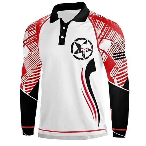 Men's Collar Polo Shirt Golf Shirt Skull Turndown White 3D Print Outdoor Halloween Long Sleeve Button-Down Print Clothing Apparel Fashion Designer Casual Breathable
Men's Collar Polo Shirt Golf Shirt Skull Turndown White 3D Print Outdoor Halloween Long Sleeve Button-Down Print Clothing Apparel Fashion Designer Casual Breathable