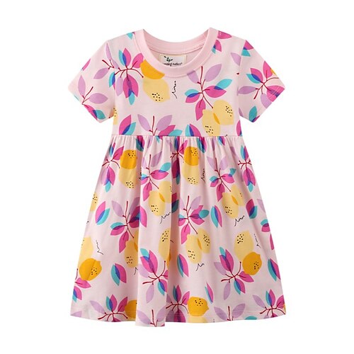 Kids Girls' Dress Leaves A Line Dress Dress Daily Cotton Short Sleeve Cute Dress 2-6 Years Spring Pink
Kids Girls' Dress Leaves A Line Dress Dress Daily Cotton Short Sleeve Cute Dress 2-6 Years Spring Pink