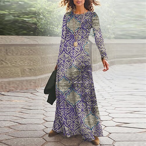 Women's Casual Dress A Line Dress Maxi long Dress Black Purple Yellow Long Sleeve Geometric Color Block Striped Pocket Print Fall Winter V Neck Vacation Vintage Casual 2022 S M L XL XXL 3XL
Women's Casual Dress A Line Dress Maxi long Dress Black Purple Yellow Long Sleeve Geometric Color Block Striped Pocket Print Fall Winter V Neck Vacation Vintage Casual 2022 S M L XL XXL 3XL