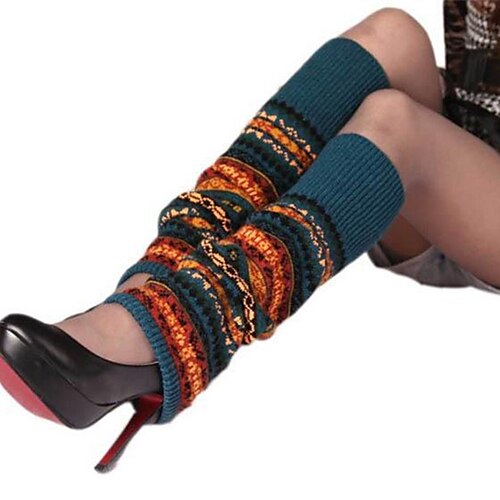 Women's Knee High Socks Leg Warmers Boot Cuffs Home Daily Color Block Knit Boho / Bohemian Warm 1 Pair
Women's Knee High Socks Leg Warmers Boot Cuffs Home Daily Color Block Knit Boho / Bohemian Warm 1 Pair