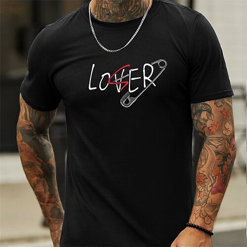 Men's Unisex T shirt Tee Letter Crew Neck Black Print Outdoor Street Short Sleeve Print Clothing Apparel Sports Designer Casual Big and Tall / Summer / Summer
Men's Unisex T shirt Tee Letter Crew Neck Black Print Outdoor Street Short Sleeve Print Clothing Apparel Sports Designer Casual Big and Tall / Summer / Summer