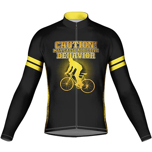 21Grams Men's Cycling Jersey Long Sleeve Bike Jersey Top with 3 Rear Pockets Mountain Bike MTB Road Bike Cycling Breathable Quick Dry Moisture Wicking Reflective Strips Black Graphic Spandex Sports
21Grams Men's Cycling Jersey Long Sleeve Bike Jersey Top with 3 Rear Pockets Mountain Bike MTB Road Bike Cycling Breathable Quick Dry Moisture Wicking Reflective Strips Black Graphic Spandex Sports
