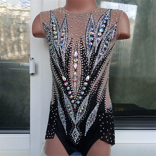 Rhythmic Gymnastics Leotards Gymnastics Leotards Women's Girls' Bodysuit Stretchy Breathable Sparkly Sleeveless Training Performance Competition Training Athletic Artistic Gymnastics Gymnastics Black
Rhythmic Gymnastics Leotards Gymnastics Leotards Women's Girls' Bodysuit Stretchy Breathable Sparkly Sleeveless Training Performance Competition Training Athletic Artistic Gymnastics Gymnastics Black