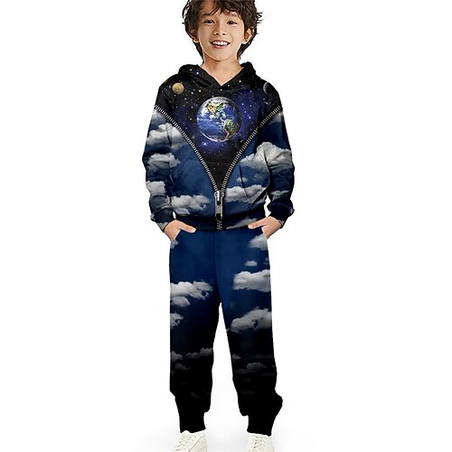 Kids Boys Hoodie Pants HoodieSet Clothing Set 2 Pieces Long Sleeve Blue Galaxy Print Outdoor Street Sports Cool 3-12 Years
Kids Boys Hoodie Pants HoodieSet Clothing Set 2 Pieces Long Sleeve Blue Galaxy Print Outdoor Street Sports Cool 3-12 Years