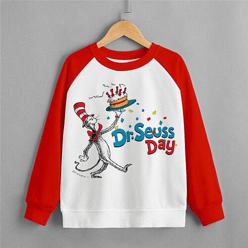 The Cat in the Hat Kids Boys Sweatshirt Cat Outdoor 3D Print Long Sleeve Crewneck Active 3-12 Years Winter Black Blue Red
The Cat in the Hat Kids Boys Sweatshirt Cat Outdoor 3D Print Long Sleeve Crewneck Active 3-12 Years Winter Black Blue Red