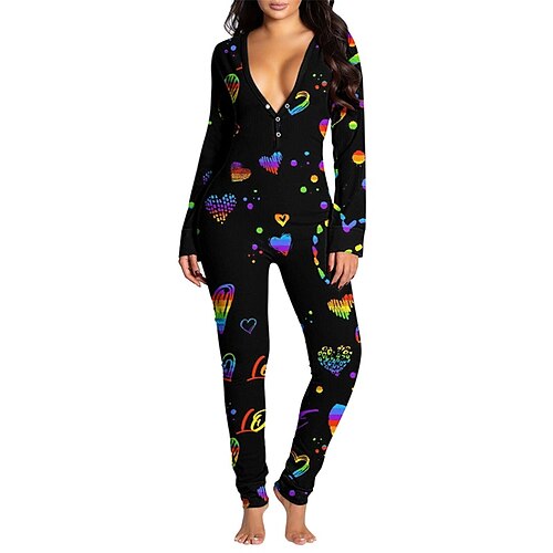 Women's Jumpsuit High Waist Cut Out Print V Neck Elegant Going out Weekend Slim Long Sleeve Blue Pink Rainbow S M L Fall
Women's Jumpsuit High Waist Cut Out Print V Neck Elegant Going out Weekend Slim Long Sleeve Blue Pink Rainbow S M L Fall