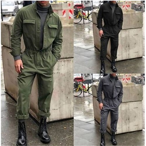 Men's Cargo Pants Jumpsuit Suit Work Pants Multi Pocket Solid Color Comfort Breathable Casual Daily Streetwear Sports Fashion ArmyGreen Grey Micro-elastic
Men's Cargo Pants Jumpsuit Suit Work Pants Multi Pocket Solid Color Comfort Breathable Casual Daily Streetwear Sports Fashion ArmyGreen Grey Micro-elastic