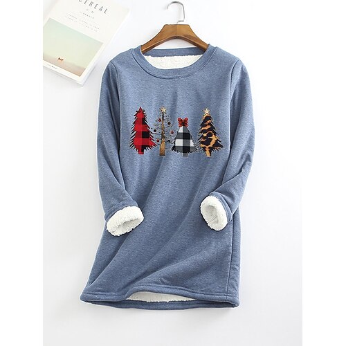 Women's Sweatshirt Pullover Active Blue Purple Pink Graphic Leopard Plaid Christmas Round Neck Long Sleeve Fleece S M L XL 2XL 3XL
Women's Sweatshirt Pullover Active Blue Purple Pink Graphic Leopard Plaid Christmas Round Neck Long Sleeve Fleece S M L XL 2XL 3XL
