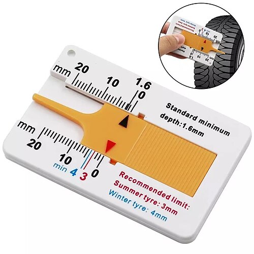 Plastic Tread Gauge 0-20mm Vernier Depth Caliper Tread Depth Gauge Portable Tread Depth Gauge
Plastic Tread Gauge 0-20mm Vernier Depth Caliper Tread Depth Gauge Portable Tread Depth Gauge