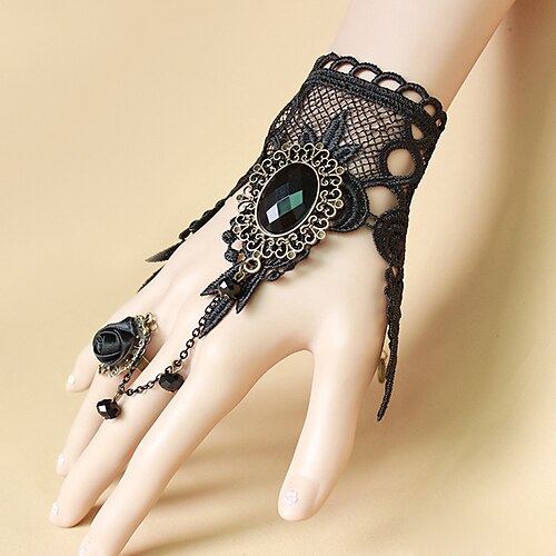 Women's Vintage Bracelet Retro Fashion Personalized Simple Fashion Holiday Cute Lace Bracelet Jewelry Black For Halloween Gift Holiday Date Festival
Women's Vintage Bracelet Retro Fashion Personalized Simple Fashion Holiday Cute Lace Bracelet Jewelry Black For Halloween Gift Holiday Date Festival