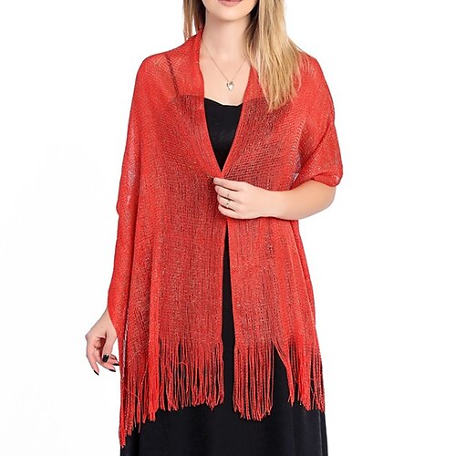 Women's Women's Shawls Wraps Party Wedding Cocktail Party Black White Yellow Scarf Pure Color
Women's Women's Shawls Wraps Party Wedding Cocktail Party Black White Yellow Scarf Pure Color
