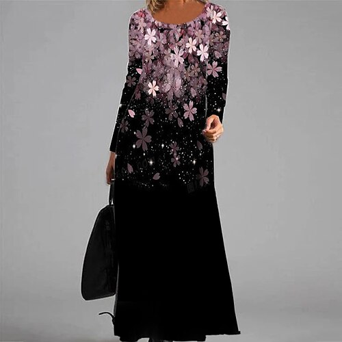 Women's Casual Dress Swing Dress Long Dress Maxi Dress Purple Long Sleeve Floral Pocket Winter Fall Autumn V Neck Winter Dress Fall Dress 2022 S M L XL XXL 3XL
Women's Casual Dress Swing Dress Long Dress Maxi Dress Purple Long Sleeve Floral Pocket Winter Fall Autumn V Neck Winter Dress Fall Dress 2022 S M L XL XXL 3XL
