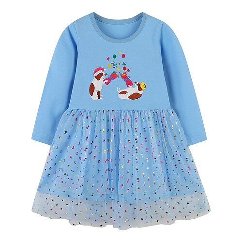 Kids Little Girls' Dress Cartoon Sequin Animal A Line Dress Daily Vacation Blue Asymmetrical Long Sleeve Princess Sweet Dresses Fall Winter Regular Fit 2-8 Years
Kids Little Girls' Dress Cartoon Sequin Animal A Line Dress Daily Vacation Blue Asymmetrical Long Sleeve Princess Sweet Dresses Fall Winter Regular Fit 2-8 Years