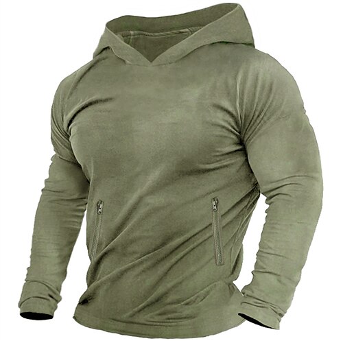 Men's Pullover Tactical Hoodie Sweatshirt Solid Color Daily Holiday Going out Casual Streetwear Hoodies Sweatshirts Green
Men's Pullover Tactical Hoodie Sweatshirt Solid Color Daily Holiday Going out Casual Streetwear Hoodies Sweatshirts Green