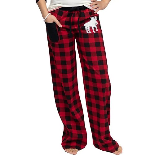 Women's ChristmasPjs Pajamas Pants Pjs Grid / Plaid Fashion Comfort Home Bed Modal Long Pant Elastic Waist Winter Fall Red
Women's ChristmasPjs Pajamas Pants Pjs Grid / Plaid Fashion Comfort Home Bed Modal Long Pant Elastic Waist Winter Fall Red