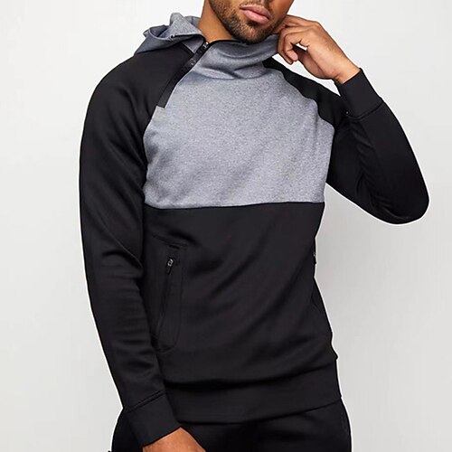 Men's Zip Hoodie Sweatshirt Pullover Hooded Color Block Patchwork Zipper Front Pocket Daily Holiday Going out non-printing Streetwear Casual Hoodies Sweatshirts Long Sleeve Black / Winter / Fall
Men's Zip Hoodie Sweatshirt Pullover Hooded Color Block Patchwork Zipper Front Pocket Daily Holiday Going out non-printing Streetwear Casual Hoodies Sweatshirts Long Sleeve Black / Winter / Fall