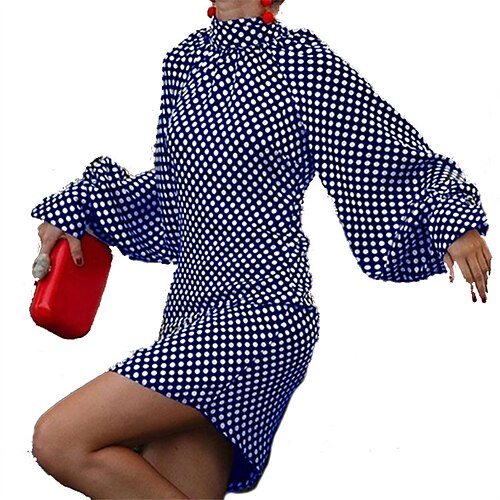 Women's Sheath Dress PolkaDotDress Short Mini Dress White Black Blue Red Long Sleeve Polka Dot Ruched Print Fall Winter Crew Neck Stylish Casual Modern 2022 S M L XL XXL
Women's Sheath Dress PolkaDotDress Short Mini Dress White Black Blue Red Long Sleeve Polka Dot Ruched Print Fall Winter Crew Neck Stylish Casual Modern 2022 S M L XL XXL