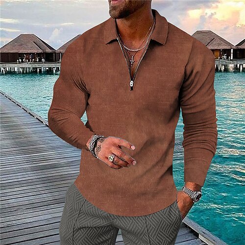 Men's Collar Polo Shirt Golf Shirt Graphic Turndown Blue Brown 3D Print Outdoor Street Long Sleeve Zipper Print Clothing Apparel Fashion Designer Casual Breathable
Men's Collar Polo Shirt Golf Shirt Graphic Turndown Blue Brown 3D Print Outdoor Street Long Sleeve Zipper Print Clothing Apparel Fashion Designer Casual Breathable
