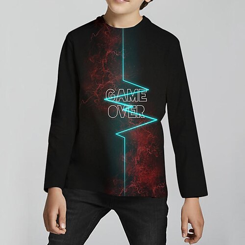 Kids Boys T shirt Letter Outdoor 3D Print Long Sleeve Crewneck Active 3-12 Years Winter Black
Kids Boys T shirt Letter Outdoor 3D Print Long Sleeve Crewneck Active 3-12 Years Winter Black