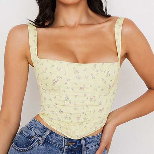 Corset Women's Corset Tops Party Evening Club Walking Pink Yellow Breathable Comfortable Overbust Corset Not Specified Backless Tummy Control Push Up Flower All Seasons / Print / Print
Corset Women's Corset Tops Party Evening Club Walking Pink Yellow Breathable Comfortable Overbust Corset Not Specified Backless Tummy Control Push Up Flower All Seasons / Print / Print