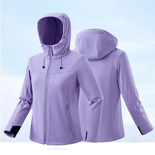 Women's Hiking Softshell Jacket Ski Jacket Waterproof Hiking Jacket Fleece Winter Outdoor Thermal Warm Fleece Lining Waterproof Breathable Outerwear Trench Coat Top Hunting Ski / Snowboard Fishing
Women's Hiking Softshell Jacket Ski Jacket Waterproof Hiking Jacket Fleece Winter Outdoor Thermal Warm Fleece Lining Waterproof Breathable Outerwear Trench Coat Top Hunting Ski / Snowboard Fishing