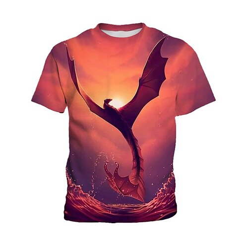 Kids Boys T shirt Tee Short Sleeve 3D Print Graphic Dragon Crewneck Wine Children Tops Fall Winter Cool Outdoor Daily Regular Fit 4-12 Years
Kids Boys T shirt Tee Short Sleeve 3D Print Graphic Dragon Crewneck Wine Children Tops Fall Winter Cool Outdoor Daily Regular Fit 4-12 Years
