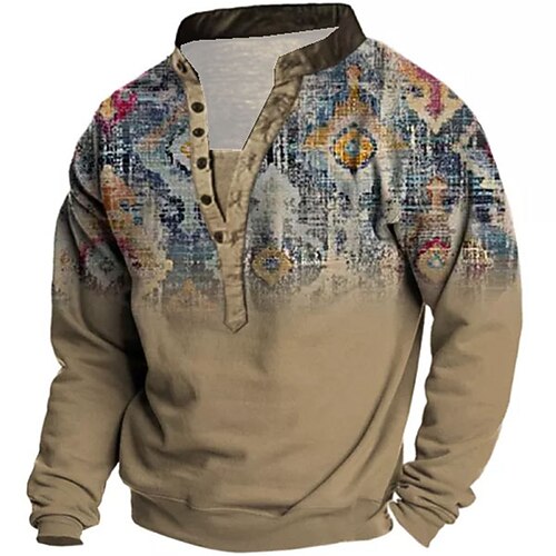 Men's Unisex Sweatshirt Pullover Button Up Hoodie Brown Standing Collar Color Block Graphic Prints Print Casual Daily Sports 3D Print Streetwear Designer Casual Spring & Fall Clothing Apparel Hoodies
Men's Unisex Sweatshirt Pullover Button Up Hoodie Brown Standing Collar Color Block Graphic Prints Print Casual Daily Sports 3D Print Streetwear Designer Casual Spring & Fall Clothing Apparel Hoodies